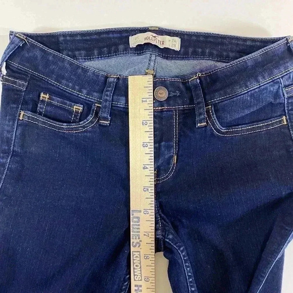 Hollister Skinny Dark Blue Jeans Women's Size 0S 0 Short Petite Jegging - Picture 8 of 11